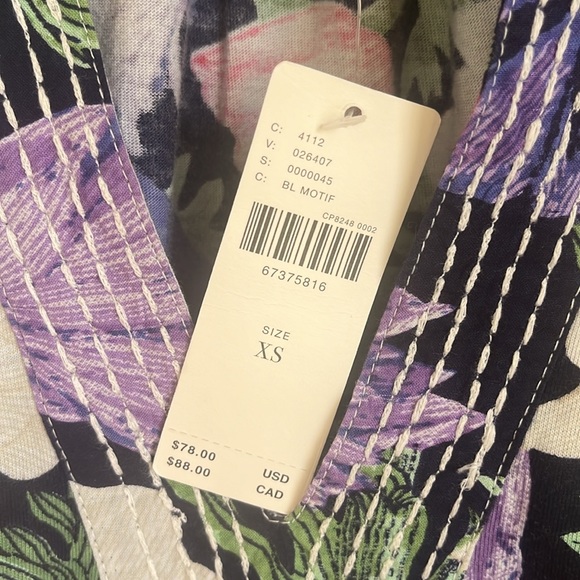 MAEVE Anthropologie flutter sleeve floral top :: xs - Picture 3 of 6